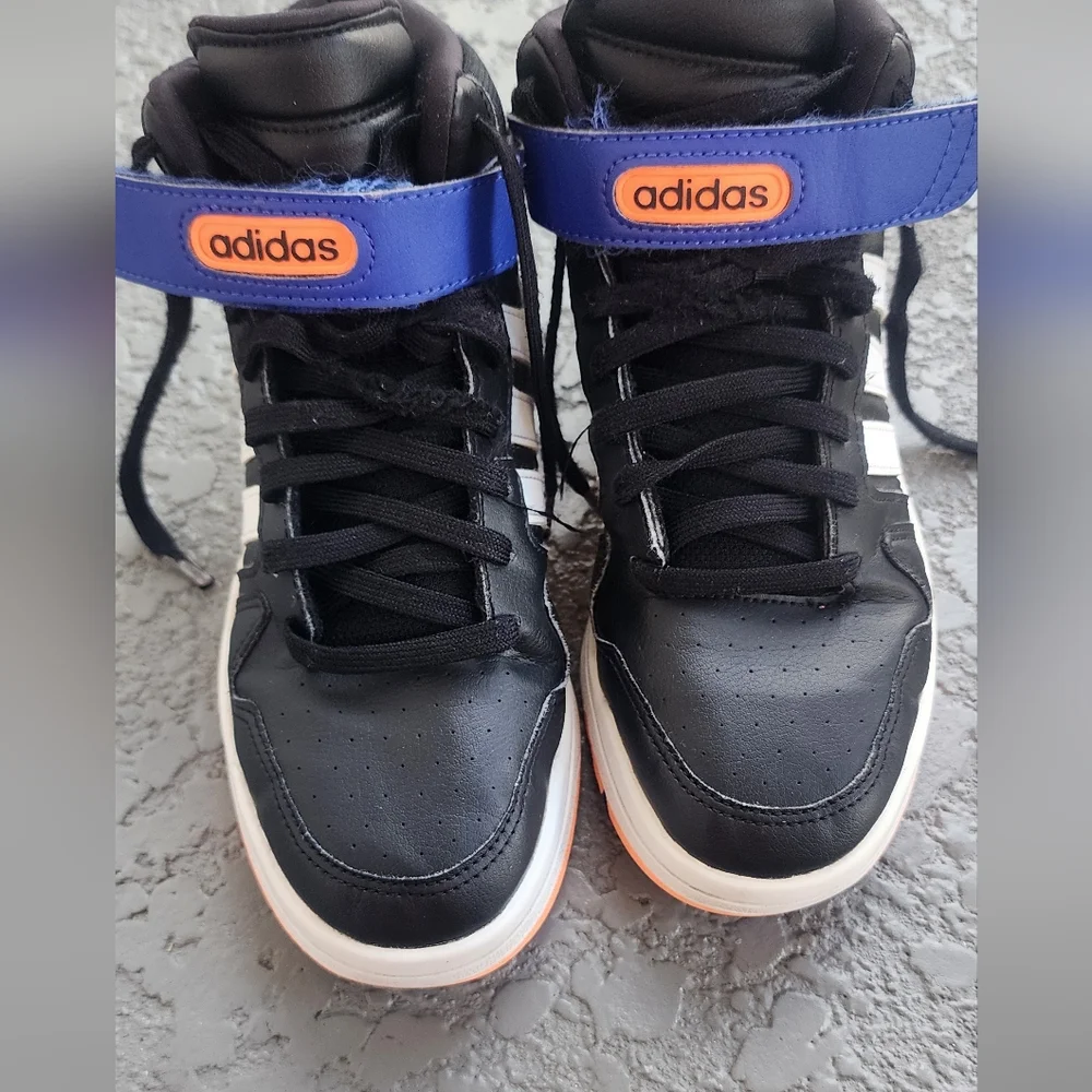 Adidas Kids Black and Blue Sneakers‎